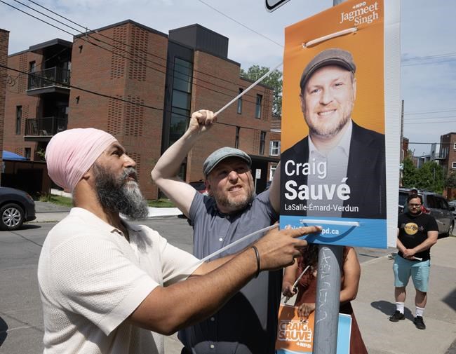 NDP defends Montreal byelection flyer with Palestinian flag, 'genocide' accusation | iNFOnews.ca