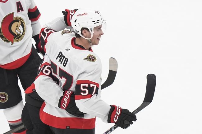 Senators forward Shane Pinto looks ahead after gambling suspension, trying season | iNFOnews.ca Senators forward Shane Pinto looks ahead after gambling suspension, trying season | iNFOnews.ca