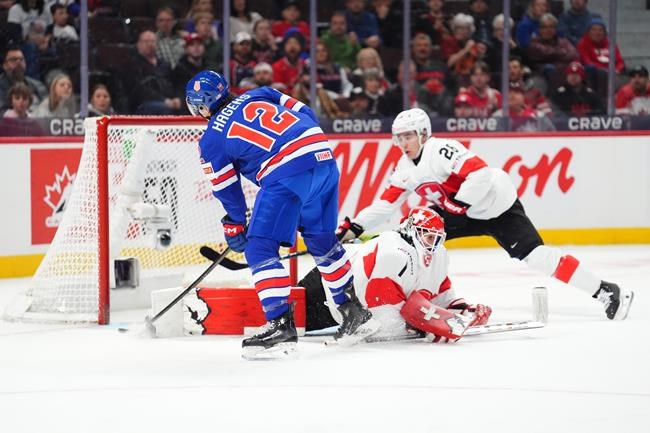 U.S. roars into semifinals at world junior hockey championship with 7-2 rout of Swiss | iNFOnews.ca U.S. roars into semifinals at world junior hockey championship with 7-2 rout of Swiss | iNFOnews.ca