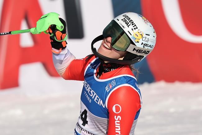 Swiss skier Camille Rast wins the women's slalom at the Alpine skiing world championships | iNFOnews.ca