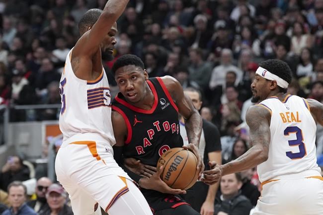 Boucher leads bench in Raptors 127-109 win over Suns | iNFOnews.ca Boucher leads bench in Raptors 127-109 win over Suns | iNFOnews.ca