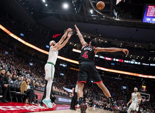 Raptors' three-point shooting goes cold against volume-shooting Celtics | iNFOnews.ca