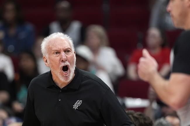 Popovich says he will not return to the Spurs this season, has hope of coaching in the future | iNFOnews.ca