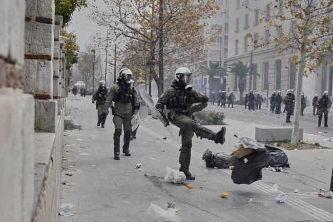 Violent protests in Greece on rail crash anniversary as frustration at system failures boils over | iNFOnews.ca Violent protests in Greece on rail crash anniversary as frustration at system failures boils over | iNFOnews.ca