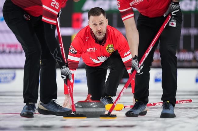 Defending champion Brad Gushue opens with victory at Montana's Brier | iNFOnews.ca Defending champion Brad Gushue opens with victory at Montana's Brier | iNFOnews.ca