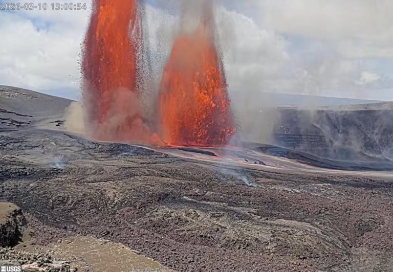 Towering lava fountains of Hawaii's Kilauea volcano trigger park and highway closures | iNFOnews.ca