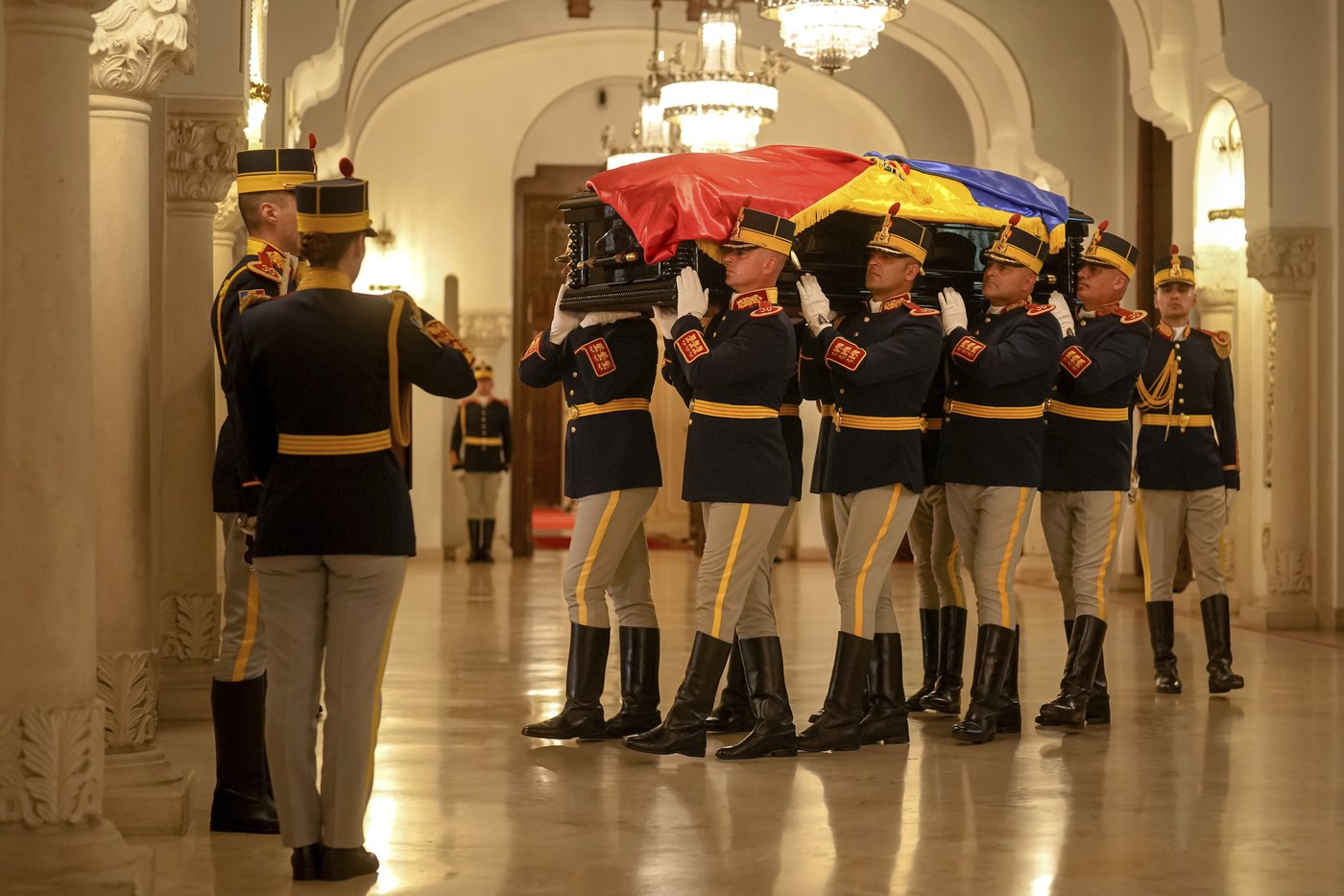 Casket of Romania's divisive first post-communist president, Ion Iliescu, lies in state for funeral | iNFOnews.ca