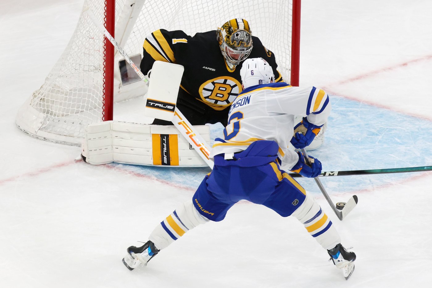 Sabres erupt for 4 goals in first period, win 6-1 to push Bruins to 3-1 hole in series | iNFOnews.ca