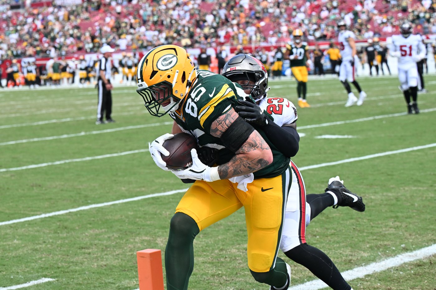 Packers tight end Tucker Kraft struggling with drops as he comes back from torn ACL | iNFOnews.ca