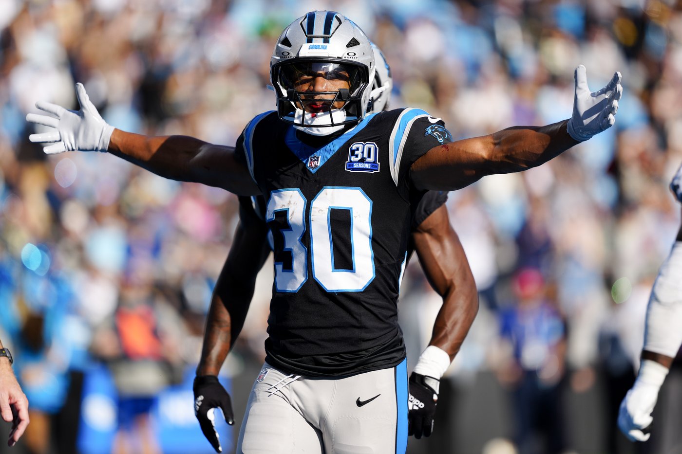 Chuba Hubbard runs for 2 TDs, Young leads winning drive as Panthers beat Saints 23-22 | iNFOnews.ca Chuba Hubbard runs for 2 TDs, Young leads winning drive as Panthers beat Saints 23-22 | iNFOnews.ca