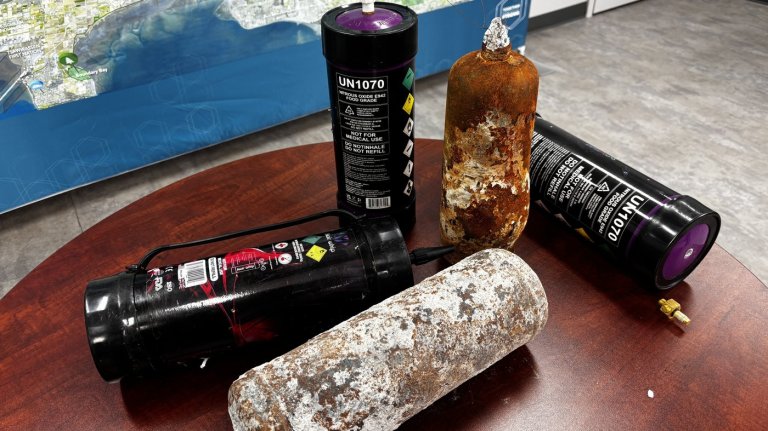 Exploding nitrous oxide canisters no laughing matter for garbage collection | iNFOnews.ca