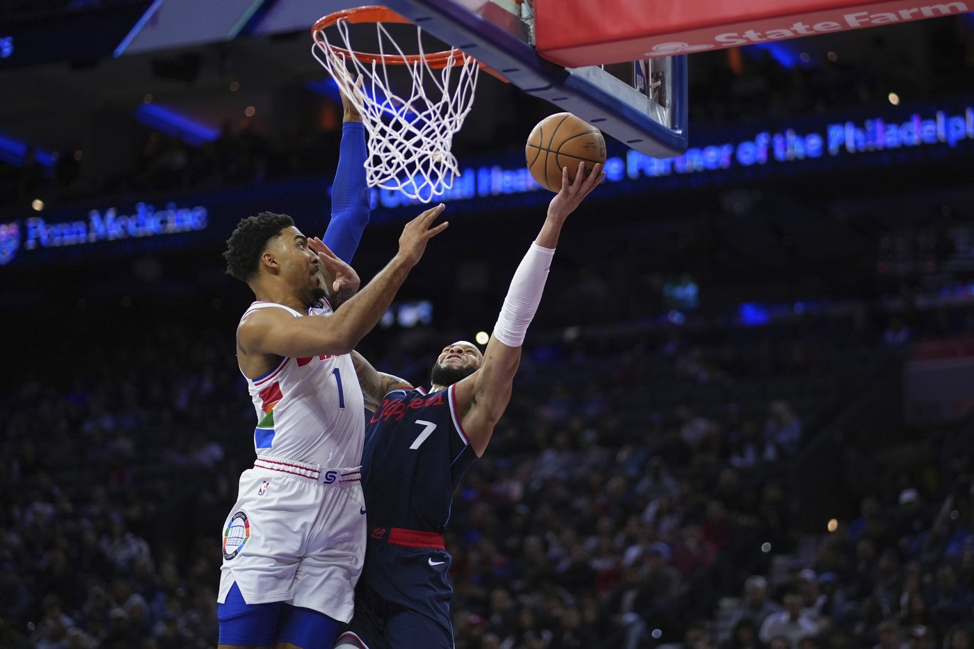 Injured Joel Embiid, Paul George watch from the 76ers' bench once again | iNFOnews.ca Injured Joel Embiid, Paul George watch from the 76ers' bench once again | iNFOnews.ca