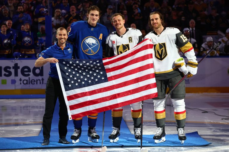 Sabres honor US Olympian Tage Thompson, with ex-captain Jack Eichel even getting a cheer | iNFOnews.ca