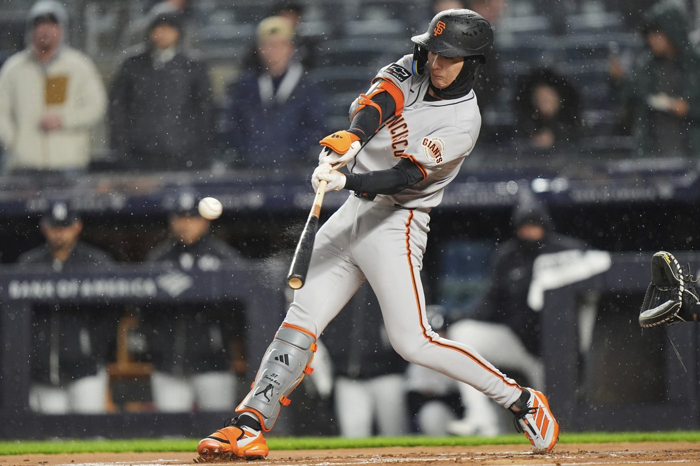 Lee, Wade have big hits as Stroman chased in 5-run 1st, Giants beat Yanks 9-1 in rain-shortened game | iNFOnews.ca