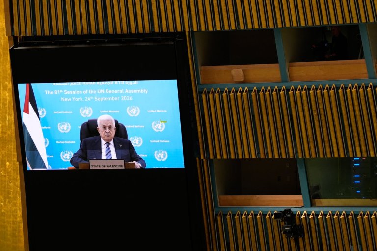 Palestinian president, again denied a visa to speak at UN, addresses leaders on prerecorded video | iNFOnews.ca