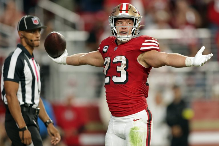 Resilient 49ers overcome injuries, led by McCaffrey's 201 yards, to defeat Falcons | iNFOnews.ca