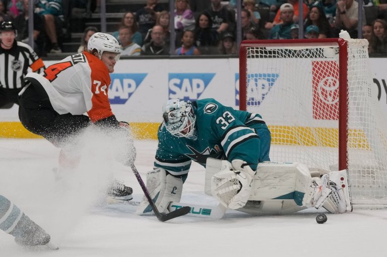 Flyers beat the Sharks 4-1 to complete a three-game West Coast sweep | iNFOnews.ca