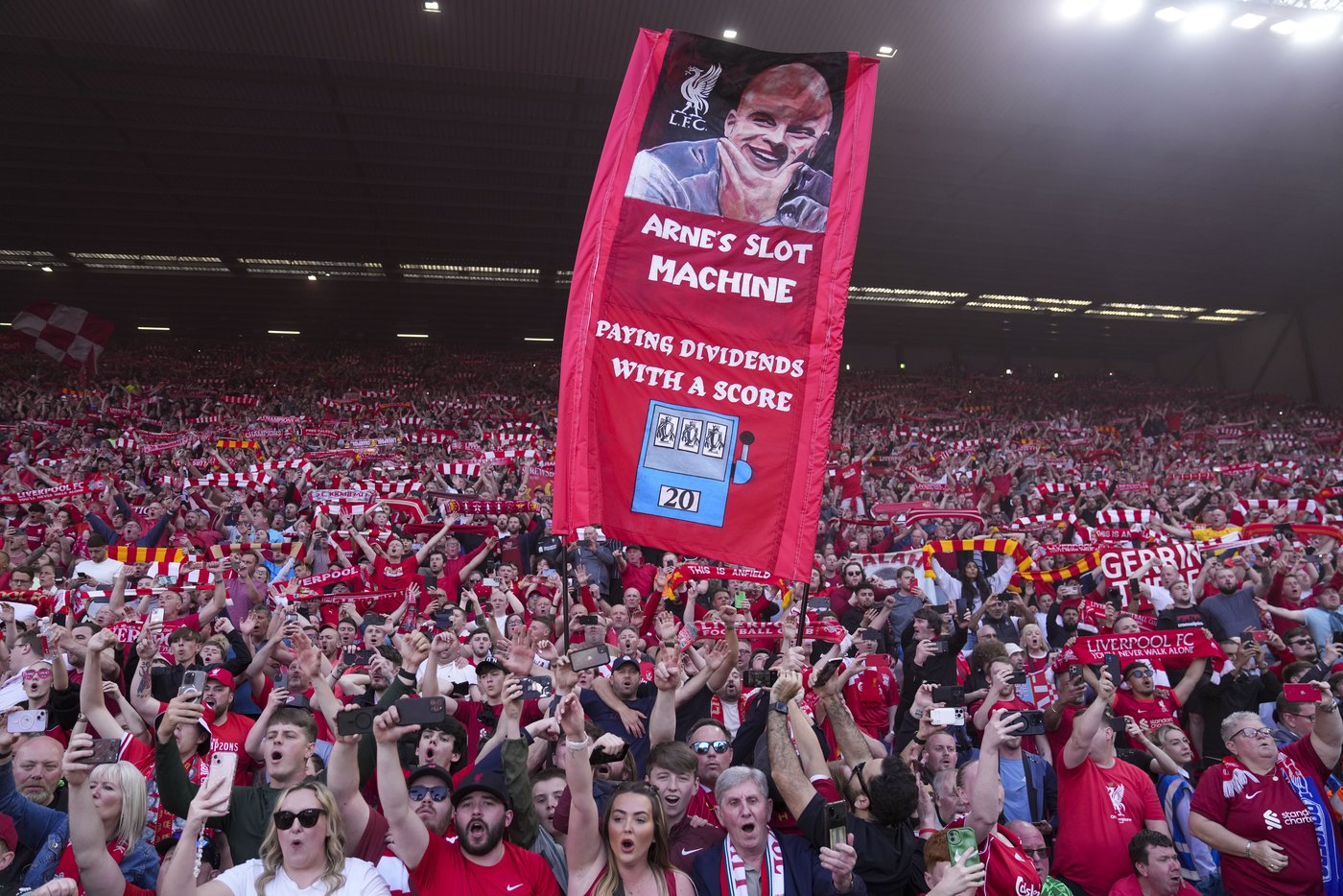 Party time at Anfield as Liverpool wins Premier League for record-equaling 20th top-flight title | iNFOnews.ca Party time at Anfield as Liverpool wins Premier League for record-equaling 20th top-flight title | iNFOnews.ca