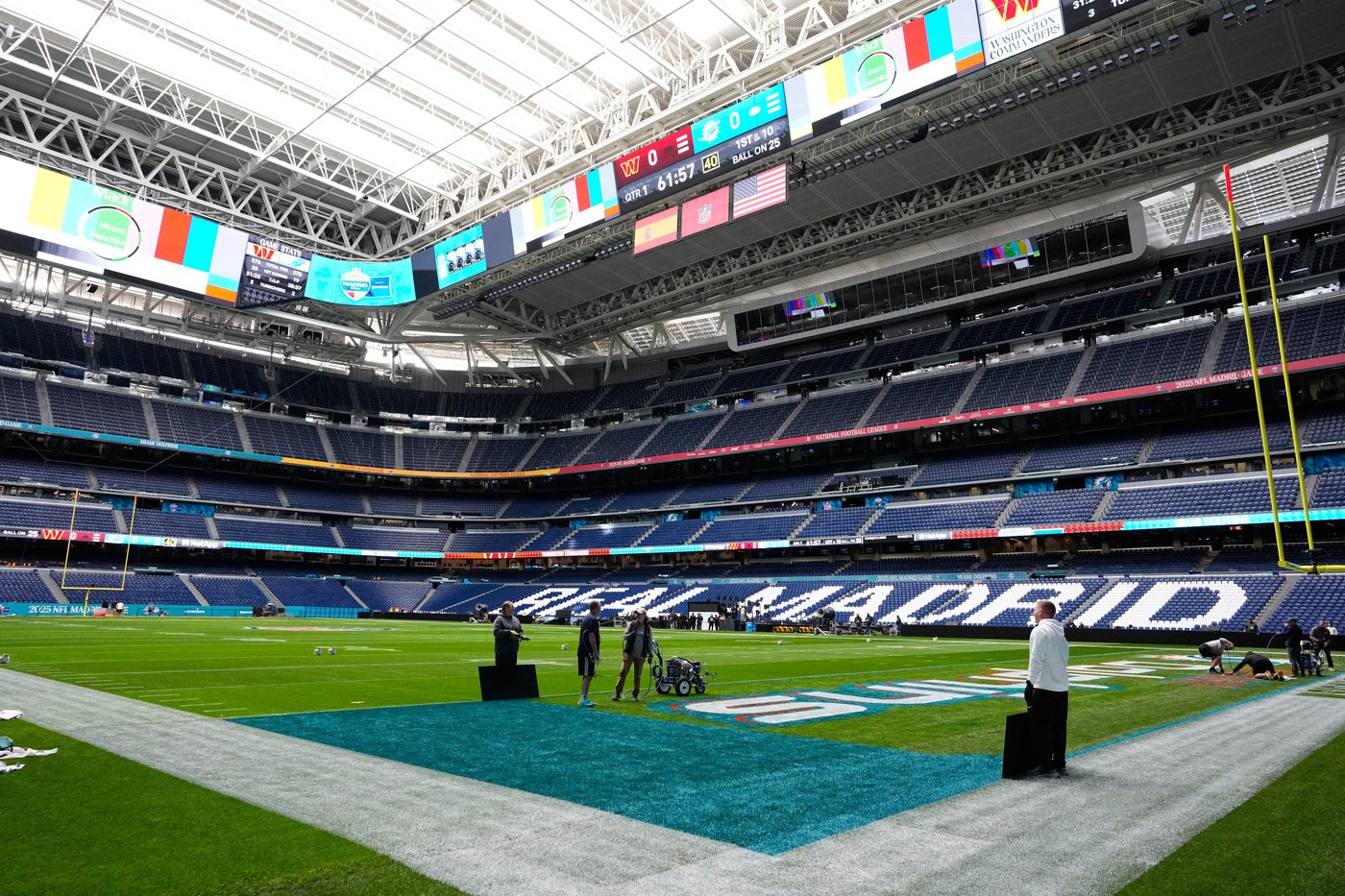 Atmosphere at Santiago Bernabeu Stadium looking a lot different ahead of 1st NFL game in Spain | iNFOnews.ca Atmosphere at Santiago Bernabeu Stadium looking a lot different ahead of 1st NFL game in Spain | iNFOnews.ca