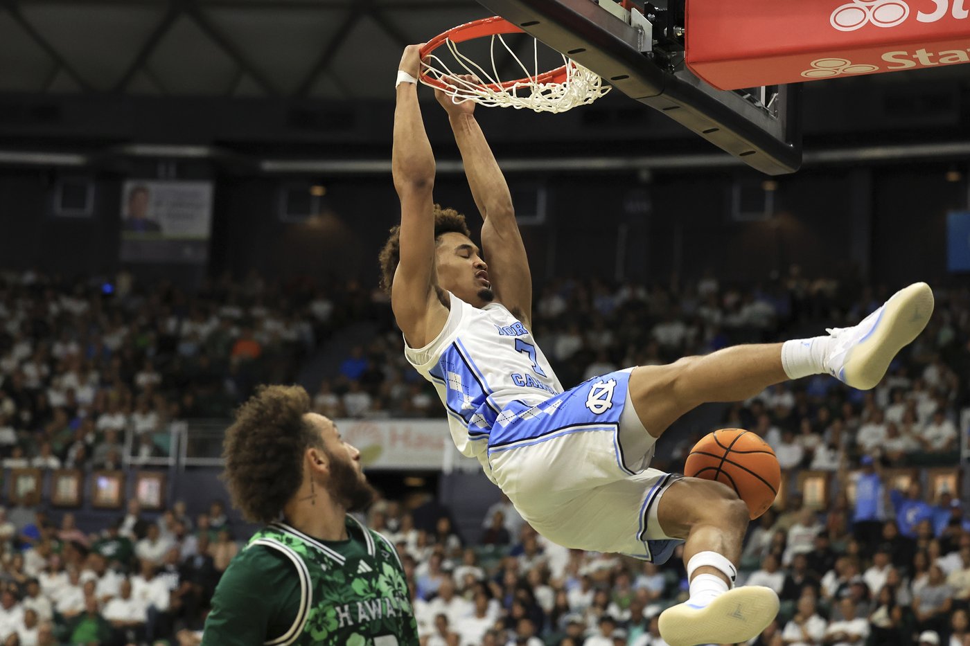 R.J. Davis leads No. 10 UNC past Hawaii 87-69, moves to fourth on Tar Heels' all-time scoring list | iNFOnews.ca
