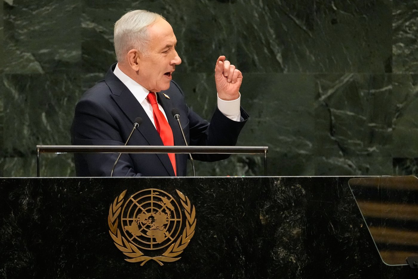 Israel's Netanyahu, at UN, calls accusations of genocide in Gaza 'the biggest lie of the century' | iNFOnews.ca
