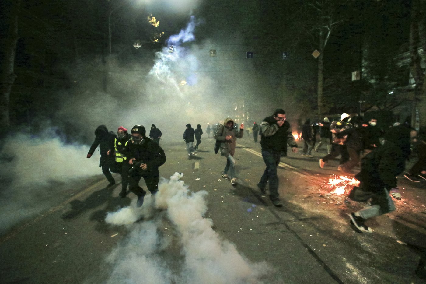 Over 40 people hospitalized in Georgia during protests over suspension of EU talks | iNFOnews.ca