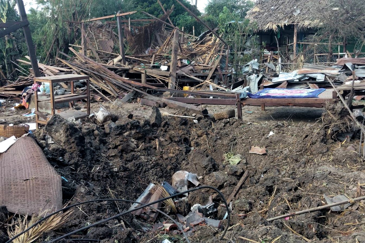 Myanmar military air strike on a tea shop kills 18 watching a football match on TV | iNFOnews.ca