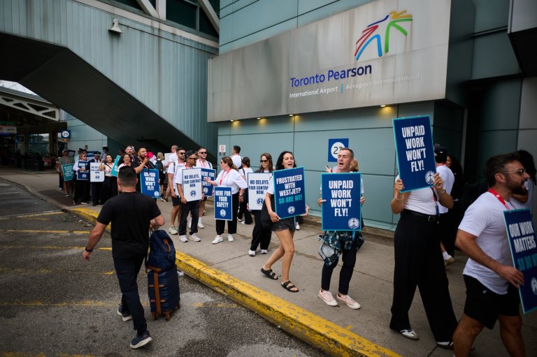 Passengers looking for options as flights grounded in WestJet strike | iNFOnews.ca