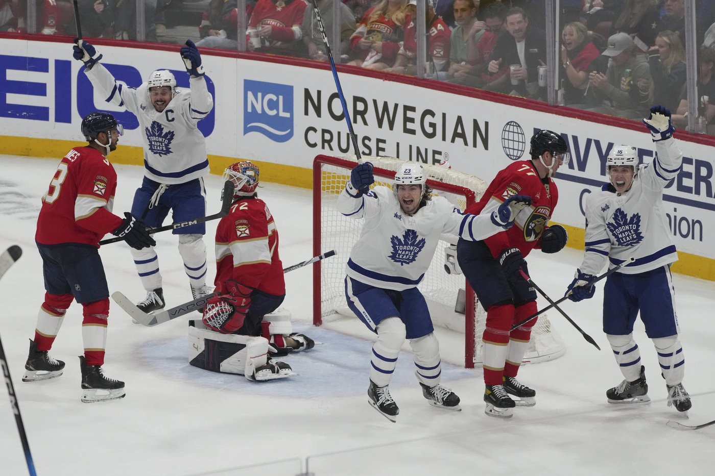 Marchand scores in OT, Panthers top Maple Leafs 5-4 to cut series deficit to 2-1 | iNFOnews.ca Marchand scores in OT, Panthers top Maple Leafs 5-4 to cut series deficit to 2-1 | iNFOnews.ca