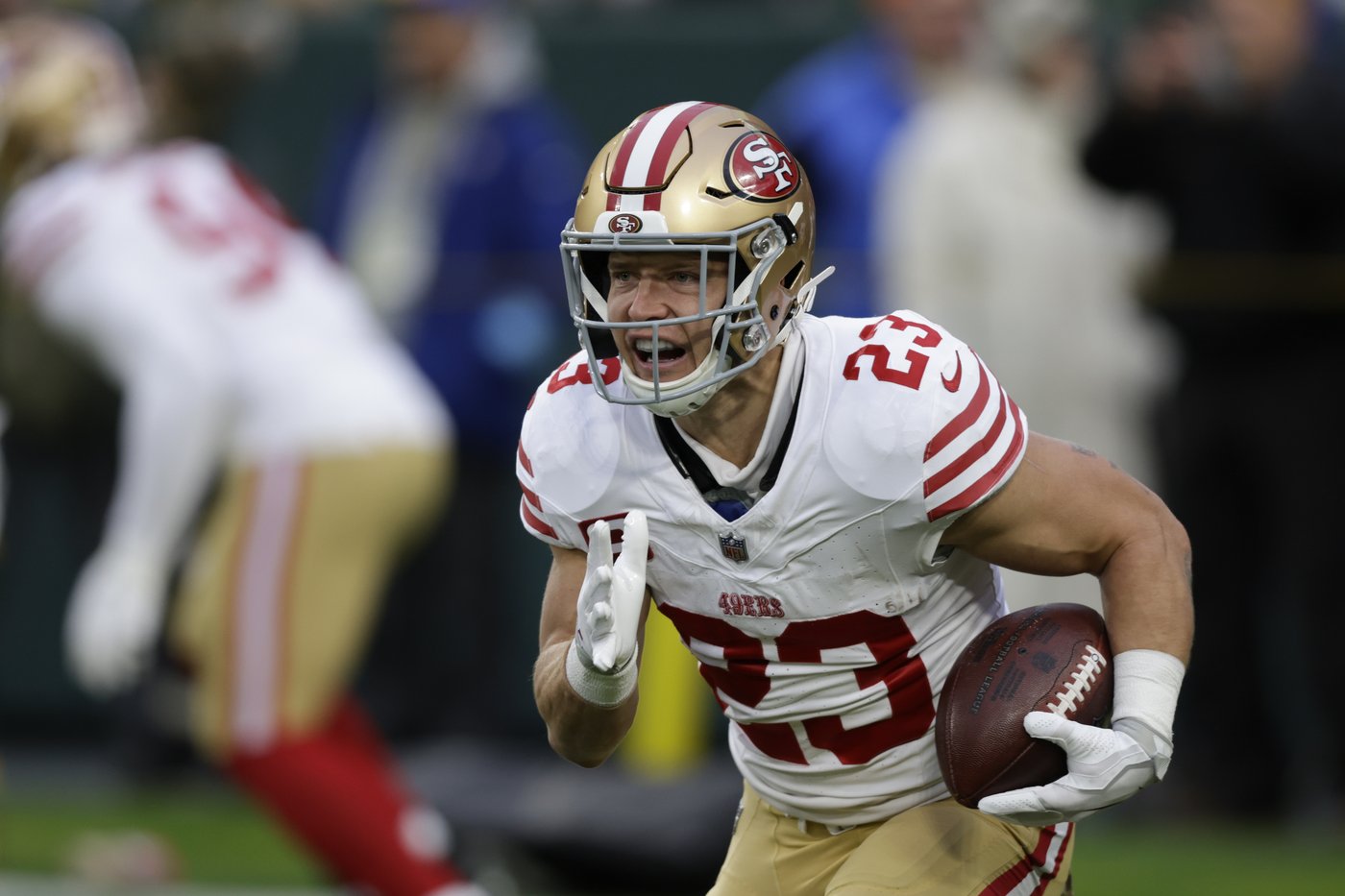 49ers running back Christian McCaffrey says he has 'zero restrictions' to start offseason program | iNFOnews.ca 49ers running back Christian McCaffrey says he has 'zero restrictions' to start offseason program | iNFOnews.ca