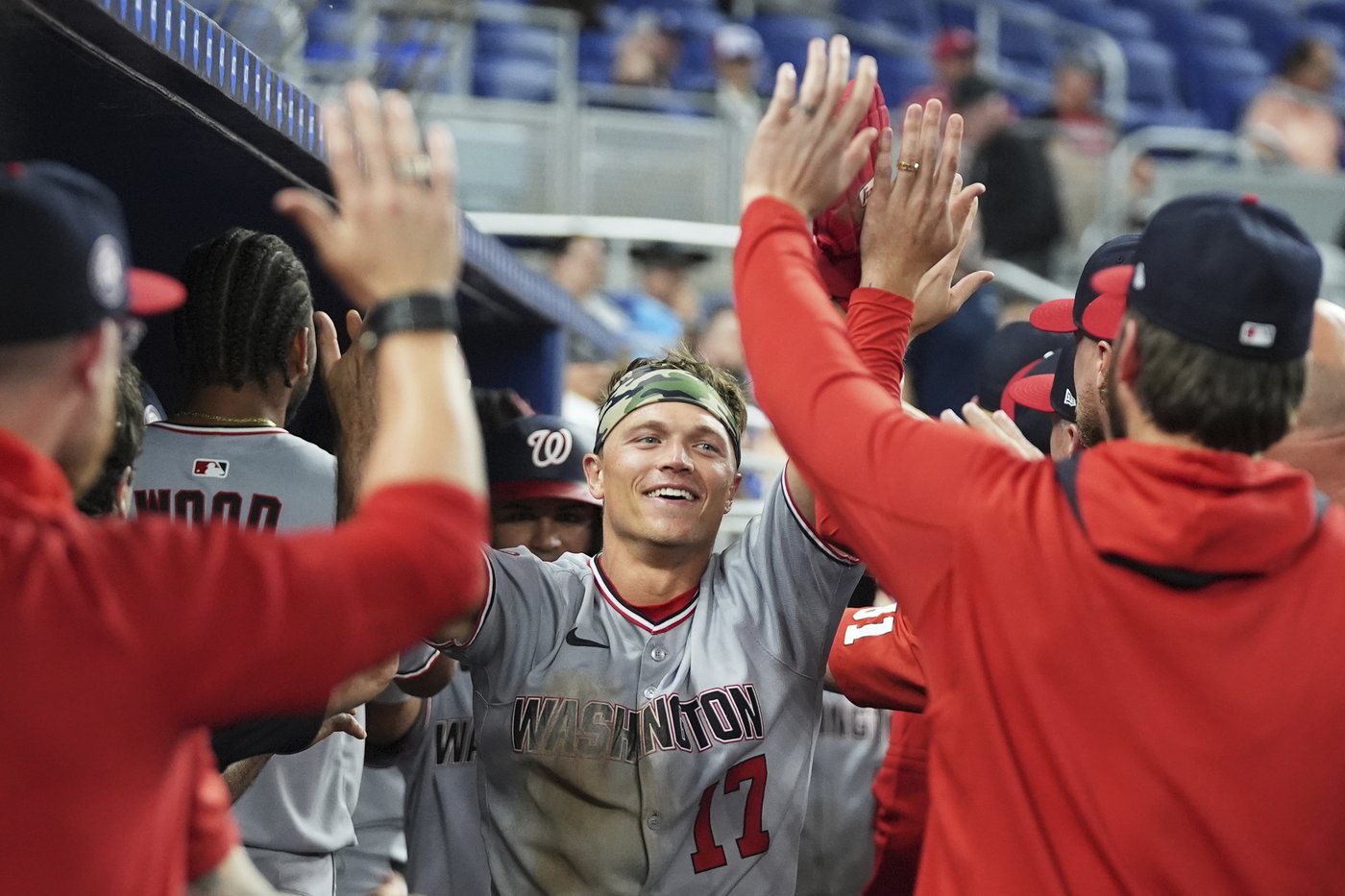Nathaniel Lowe drives in 3 runs, Nationals score 7 unanswered runs to beat Marlins 7-4 | iNFOnews.ca
