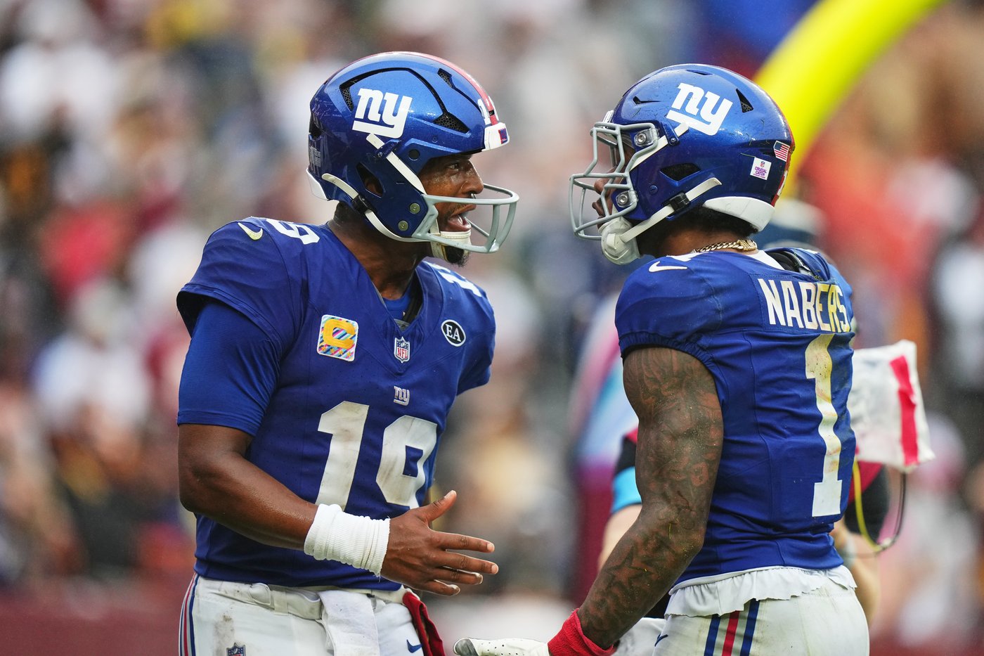 Jayden Daniels returns and scores twice, but overtime gaffe costs Commanders in 27-27 tie vs. Giants | iNFOnews.ca