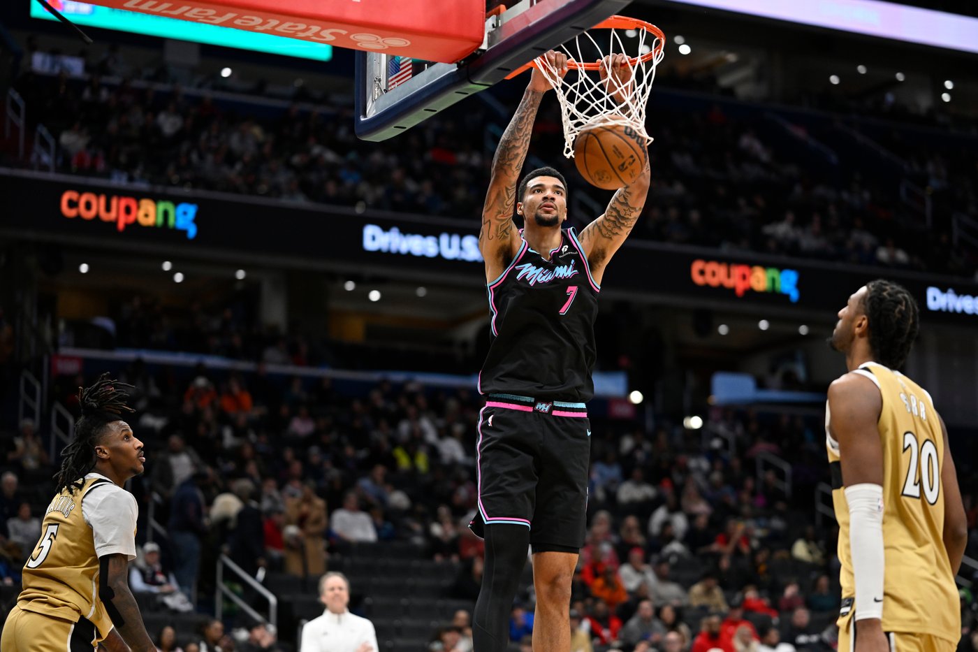 Jakucionis hits 6 3-pointers without a miss in Heat's 132-101 romp over Wizards | iNFOnews.ca Jakucionis hits 6 3-pointers without a miss in Heat's 132-101 romp over Wizards | iNFOnews.ca