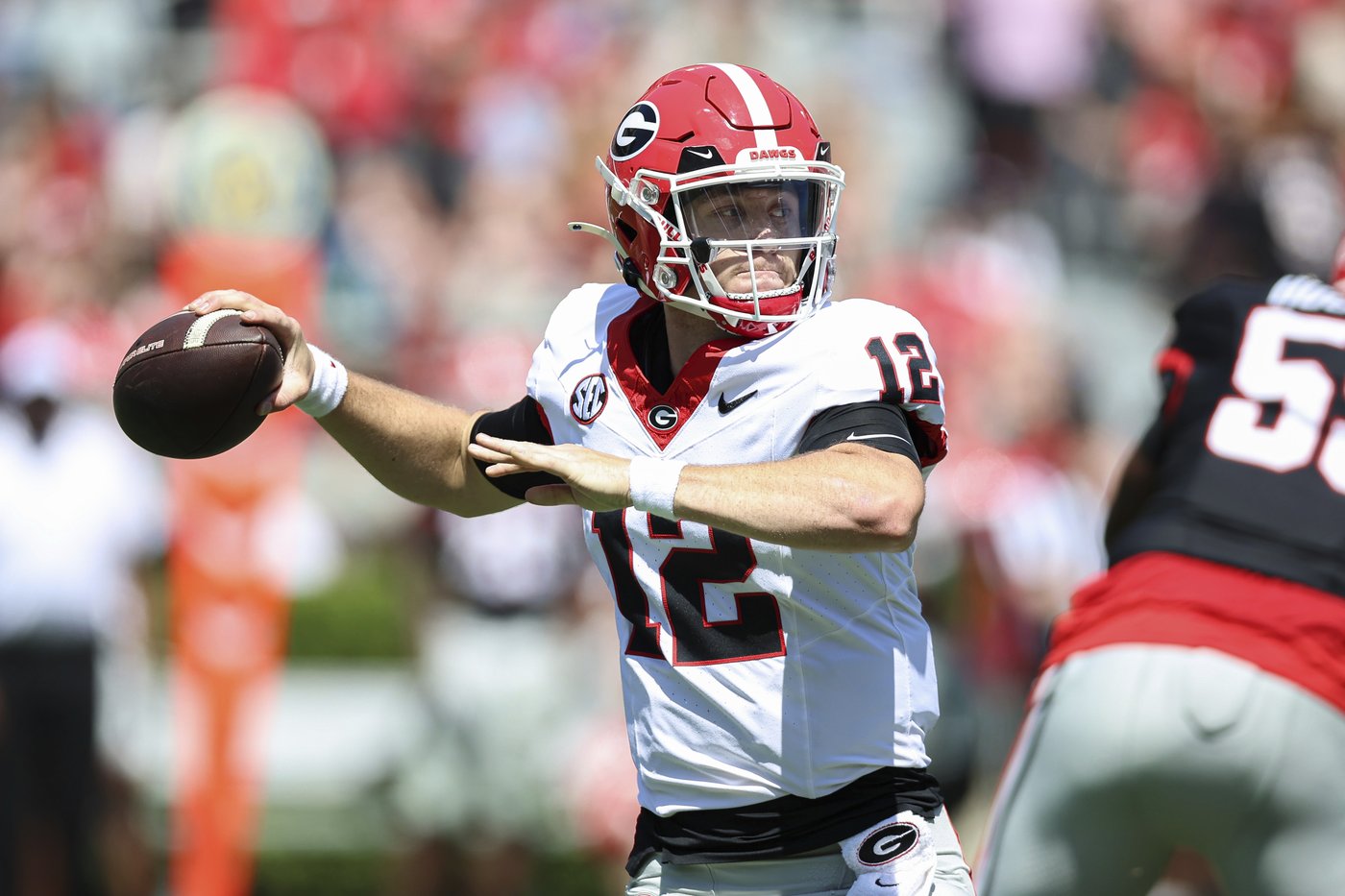 Gunner Stockton strengthens hold on Georgia starting quarterback job with strong spring practice | iNFOnews.ca