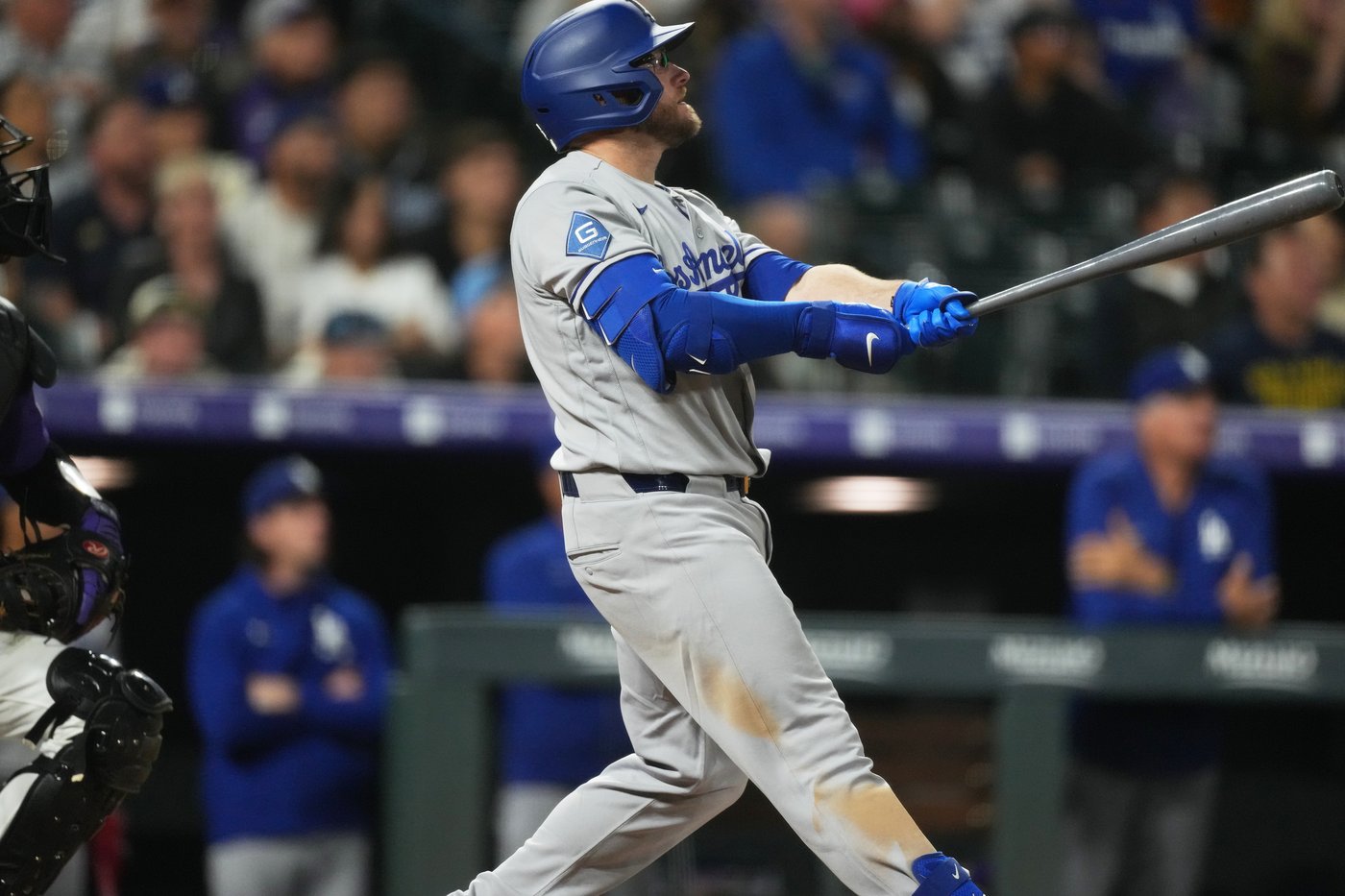 Muncy, Rushing both homer twice as Dodgers rout Rockies 12-3 behind Wrobleski to split 4-game set | iNFOnews.ca
