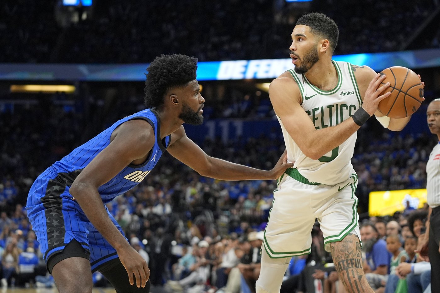 Jayson Tatum returns from wrist injury with 36 points but Celtics lose to Magic in Game 3 | iNFOnews.ca Jayson Tatum returns from wrist injury with 36 points but Celtics lose to Magic in Game 3 | iNFOnews.ca