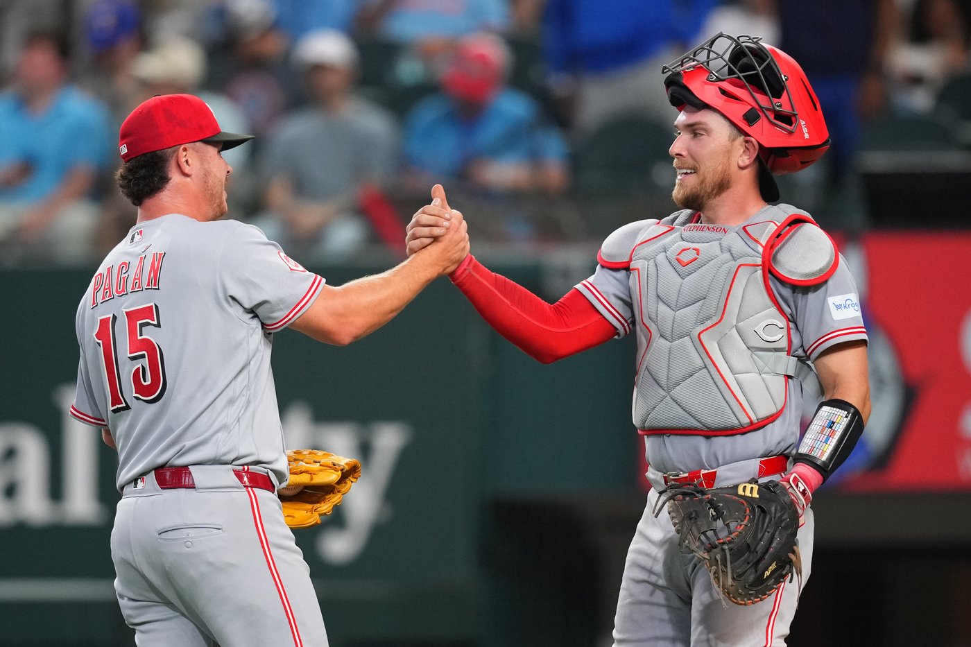 Reds beat Rangers 5-3 in their 1st road game with 3 homers, the last in the 9th | iNFOnews.ca