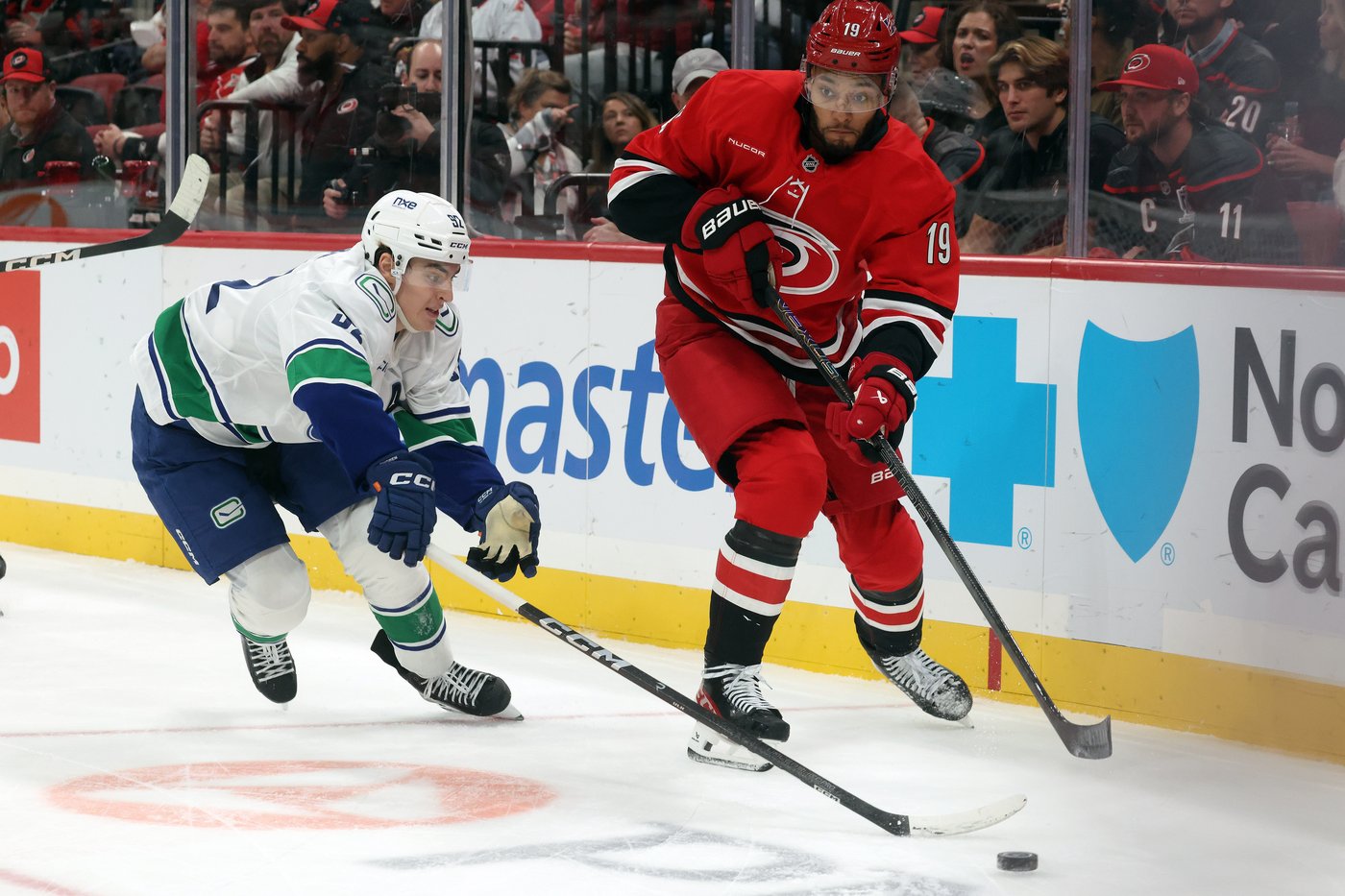 Logan Stankoven's first career hat trick helps Hurricanes beat Canucks 7-2 | iNFOnews.ca