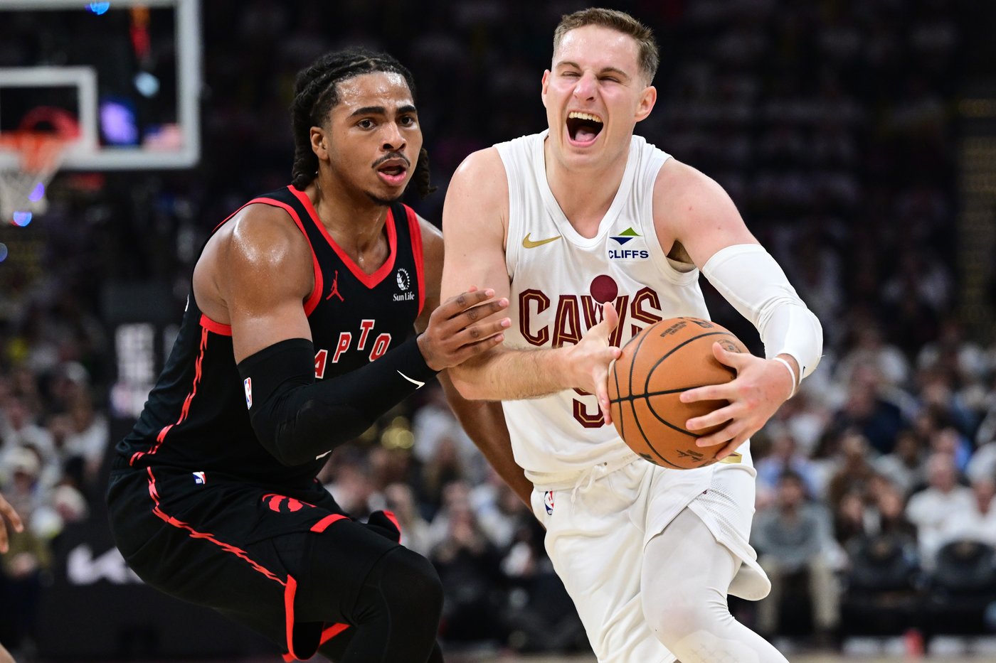 Cavaliers guard Sam Merrill gets MRI on hamstring and sits out practice after Game 1 injury | iNFOnews.ca Cavaliers guard Sam Merrill gets MRI on hamstring and sits out practice after Game 1 injury | iNFOnews.ca