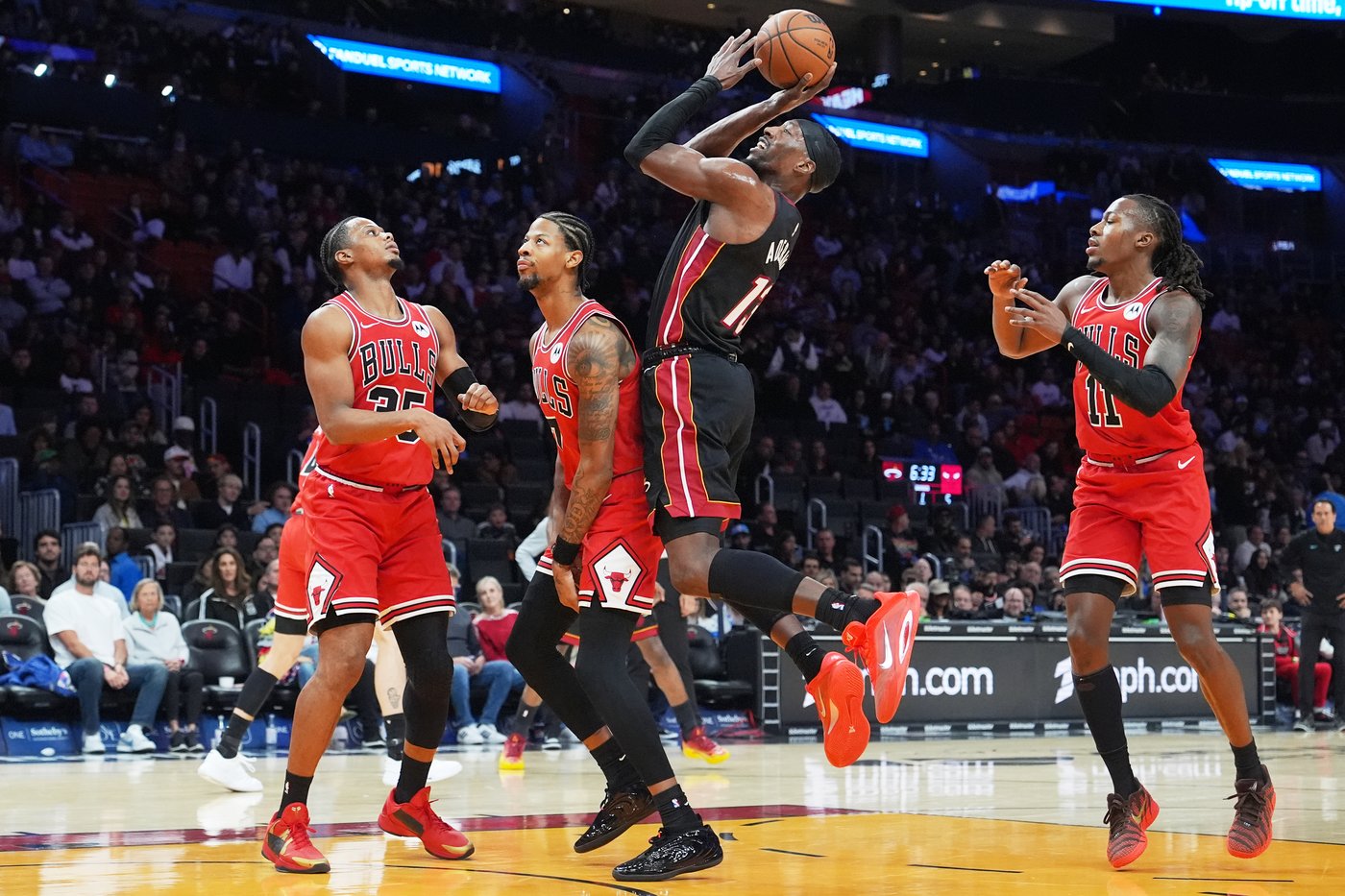 Heat build 54-point lead, roll past Bulls 134-91 with Adebayo, Larsson each scoring 20 | iNFOnews.ca