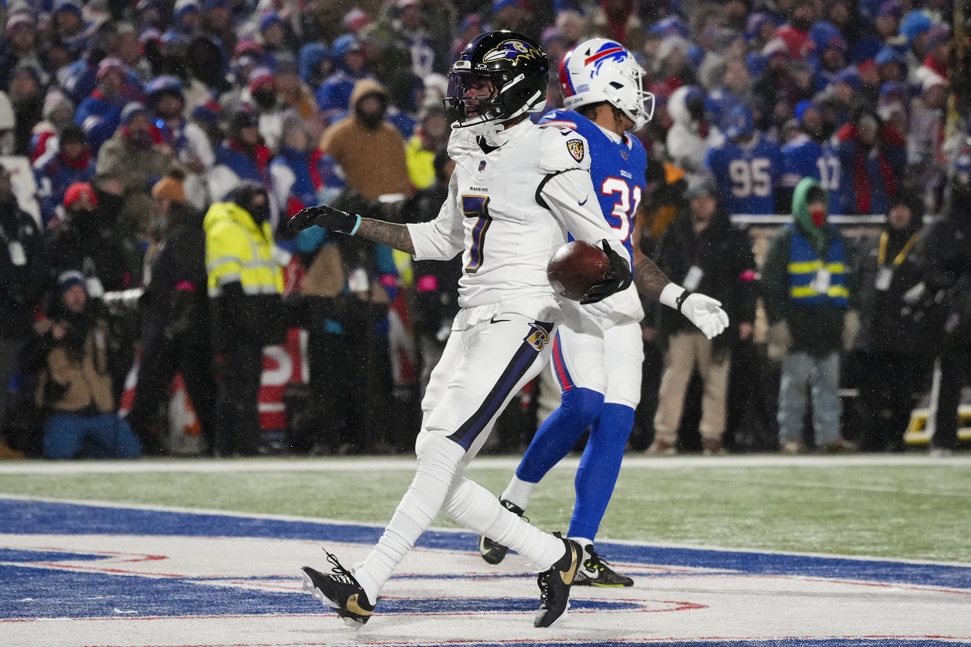 Allen scores 2 TDs, Bills force 3 turnovers to beat Ravens 27-25 and reach AFC title game | iNFOnews.ca Allen scores 2 TDs, Bills force 3 turnovers to beat Ravens 27-25 and reach AFC title game | iNFOnews.ca