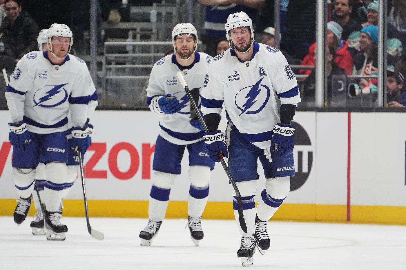 Nikita Kucherov nets a hat trick and 2 assists as the Lightning beat the Kraken 6-2 | iNFOnews.ca