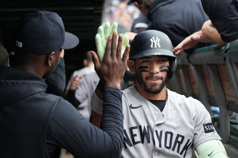 Caballero homers, Cole pitches into 6th and gets bullpen help as Yankees edge Cubs 2-1 | iNFOnews.ca