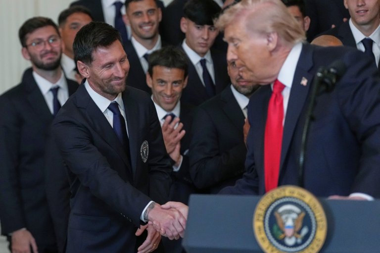 Lionel Messi and Inter Miami feted by President Donald Trump at the White House for MLS Cup title | iNFOnews.ca