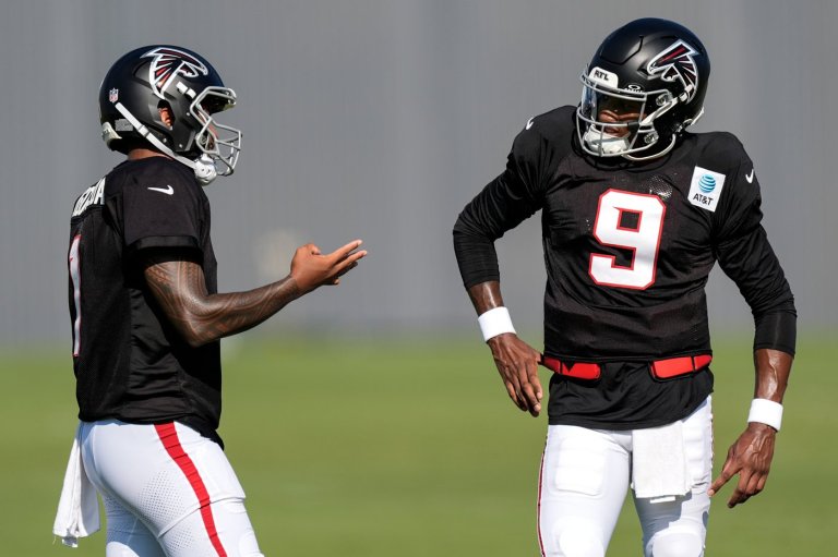 Michael Penix Jr. joins Falcons drills as he continues his comeback from 2025 knee injury | iNFOnews.ca
