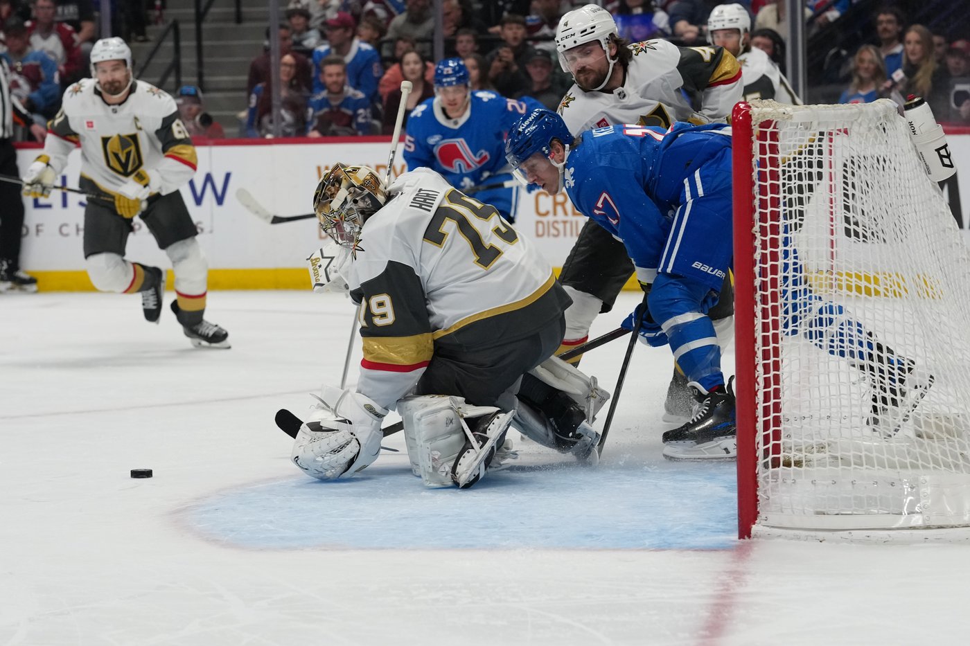 Eichel scores in OT, Knights clinch playoff berth with 3-2 win over Avs | iNFOnews.ca