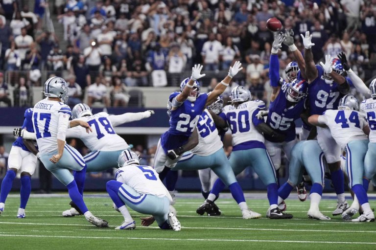 Aubrey ends wild Prescott-Wilson duel with FG as time expires in OT as Cowboys top Giants 40-37 | iNFOnews.ca