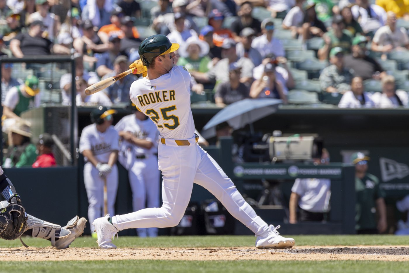 Shea Langeliers' 5 RBIs help the A's overcome 2 homers by Aaron Judge to beat the Yankees 11-7 | iNFOnews.ca