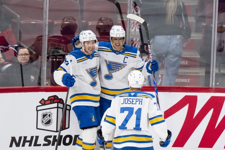Brayden Schenn, Dylan Holloway lead Blues to 4-3 win over Canadiens | iNFOnews.ca