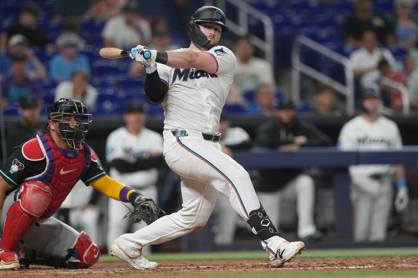 Stowers, Caissie homer in the Marlins' 8-0 victory over the Diamondbacks | iNFOnews.ca